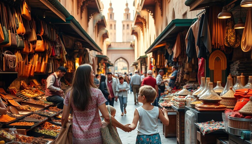 Shopping in Marrakech with kids